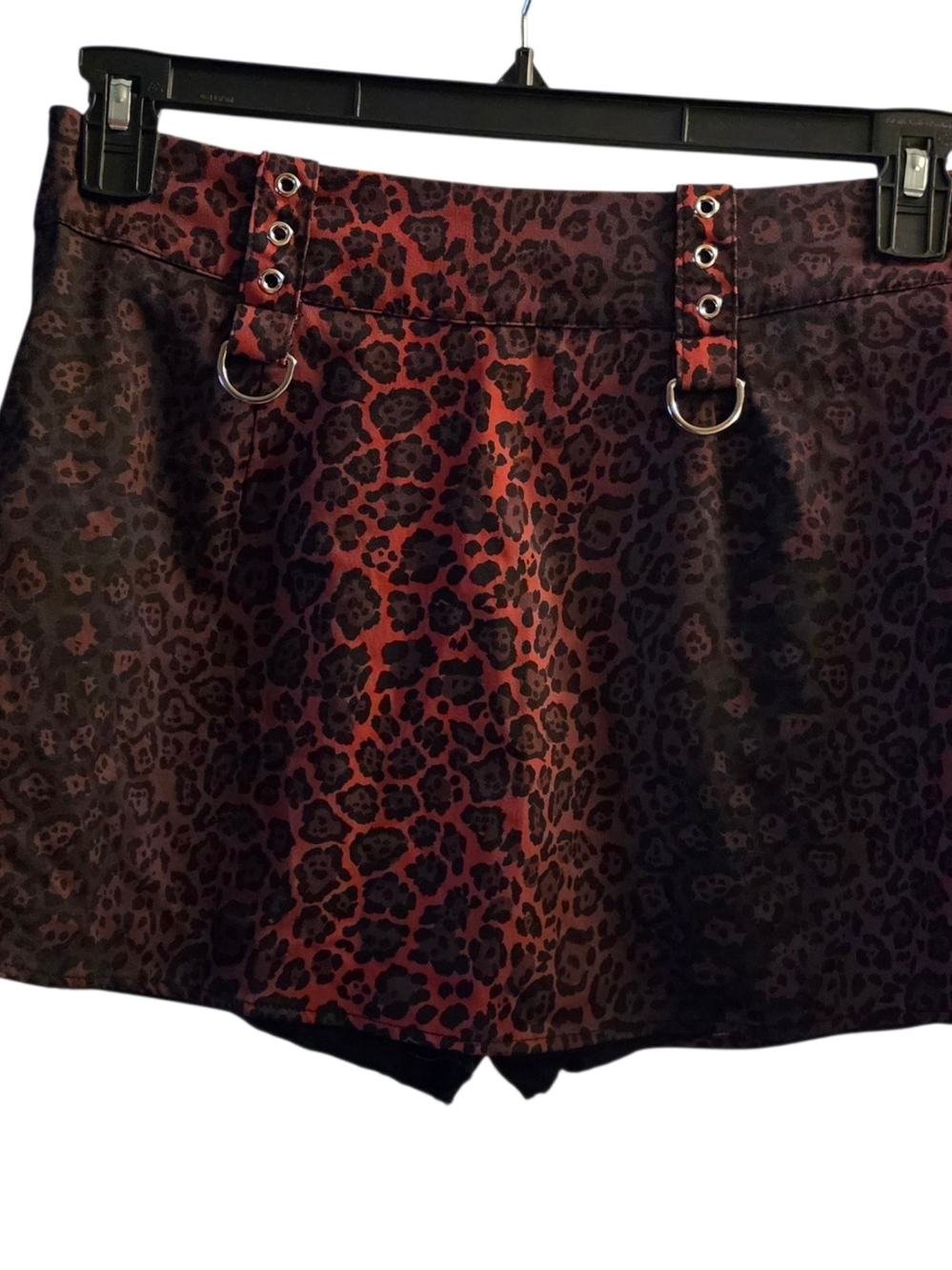 Romwe Animal Print Mini Skort Small